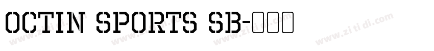 Octin Sports Sb字体转换